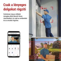 GoSmart Wifis kültéri forgatható kamera IP-800 WASP, fehér