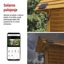 GoSmart Zunanja vrtljiva kamera IP-6000 OWL, z 4G/LTE, siva