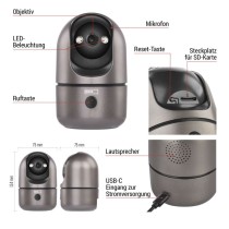 GoSmart Innen drehbare Überwachungskamera IP‑220W mit WiFi