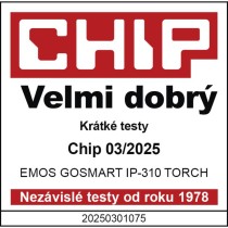 GoSmart Venkovní otočná kamera IP-310 TORCH s WiFi a světlem, bílá
