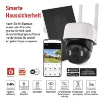 GoSmart Outdoor IP Kamera mit WiFi und Solarpanel IP-1200 WASP, batteriebetrieben