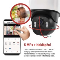 GoSmart Venkovní bateriová kamera IP-1200 WASP s WiFi a solárním panelem
