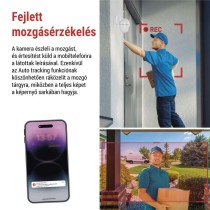 GoSmart Kültéri akkumulátoros kamera IP-1200 WASP wifivel és napelemmel