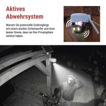 GoSmart Outdoor IP Kamera mit WiFi und Solarpanel IP-1200 WASP, batteriebetrieben