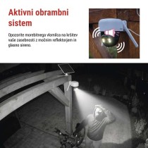 GoSmart Zunanja baterijska kamera IP-1200 WASP z WiFi in solarnim panelom
