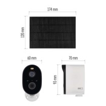 GoSmart Outdoor IP Kamera mit WiFi und Solarpanel IP-1150 SNAP, batteriebetrieben