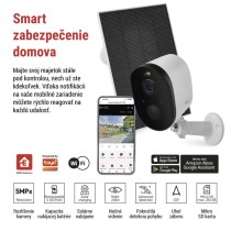 GoSmart Vonkajšia batériová kamera IP-1150 SNAP s WiFi a solárnym panelom