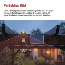 GoSmart Outdoor IP Kamera mit WiFi und Solarpanel IP-1150 SNAP, batteriebetrieben