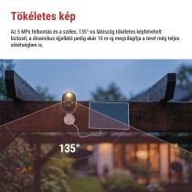 GoSmart Kültéri akkumulátoros kamera IP-1150 SNAP wifivel és napelemmel