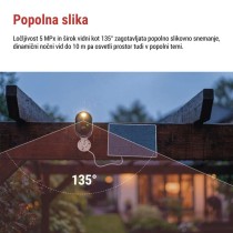 GoSmart Zunanja baterijska kamera IP-1150 SNAP z WiFi in solarnim panelom