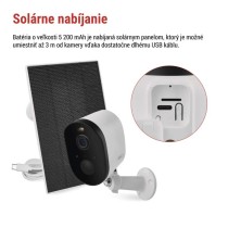 GoSmart Vonkajšia batériová kamera IP-1150 SNAP s WiFi a solárnym panelom