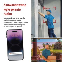 GoSmart Kamera zewnętrzna IP-1150 SNAP z WiFi, akumulatorem i panelem solarnym