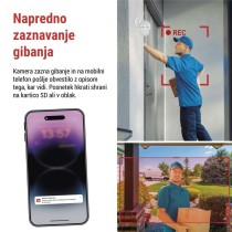 GoSmart Zunanja baterijska kamera IP-1150 SNAP z WiFi in solarnim panelom
