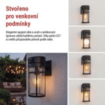 GoSmart Venkovní otočná kamera IP-1300 LANTERN s WiFi a světlem, černá