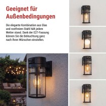 GoSmart Rotierende Outdoor IP Kamera mit WiFi und Licht IP-1300 LANTERN, schwarz