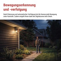 GoSmart Rotierende Outdoor IP Kamera mit WiFi und Licht IP-1300 LANTERN, schwarz