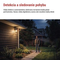 GoSmart Vonkajšia otočná kamera IP-1300 LANTERN s WiFi a svetlom, čierna