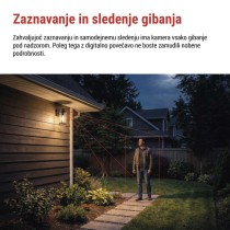 GoSmart Zunanja vrtljiva kamera in svetilo IP-1300 LANTERN, z WiFi, črna