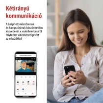 GoSmart Wifis kültéri forgatható kamera IP-1300 LANTERN világítással, fekete