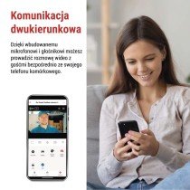 GoSmart Zewnętrzna kamera obrotowa IP-1300 LANTERN z WiFi i lampą, czarna