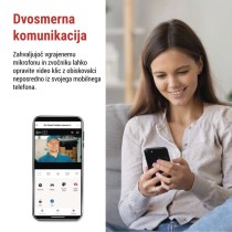 GoSmart Zunanja vrtljiva kamera in svetilo IP-1300 LANTERN, z WiFi, črna