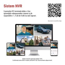 GoSmart Zunanja vrtljiva kamera in svetilo IP-1300 LANTERN, z WiFi, črna