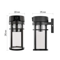 GoSmart Rotierende Outdoor IP Kamera mit WiFi und Licht IP-1300 LANTERN, schwarz