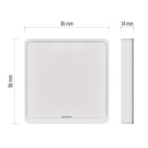 „GoSmart“ nešiojamasis scenų valdiklis IP-2001ZW, „ZigBee 3.0“, su vienu mygtuku