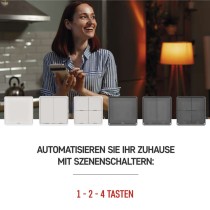 GoSmart Portabler Szenenschalter IP-2004ZB, ZigBee 3.0, 4 Tasten