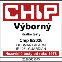 GoSmart alarm IP‑126L GUARDIAN s pohybovým čidlem, 6× dveřní/okenní senzor, WiFi