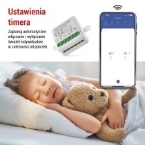 GoSmart Moduł włączeniowy IP-2104SZ, ZigBee, 2-kanałowy, bez przewodu zerowego