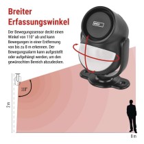 Alarm mit Bewegungsmelder EM‑125L PROTECTOR