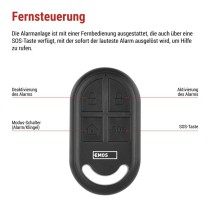 Alarm mit Bewegungsmelder EM‑125L PROTECTOR