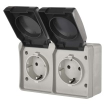 EMOS Dupla aljzat IP44 SCHUKO