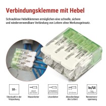 Hebelklemme 4 mm2, 10 Stk