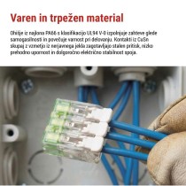 Spojna klema z ročicami 4 mm2, 10 kos
