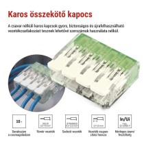 Karos vezetékösszekötő 4 mm2, 10 szt