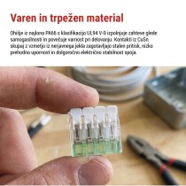 Spojna klema z ročicami 4 mm2, 10 kos