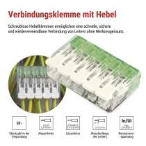 Hebelklemme 4 mm2, 10 Stk