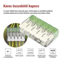 Karos vezetékösszekötő 4 mm2, 10 szt