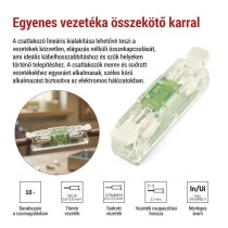Egyenes karos vezetékösszekötő 2× 0,2–4 mm2, 10 szt