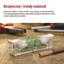 Liniowa złączka z dźwigniami 2× 0,2–4 mm2, 10 szt