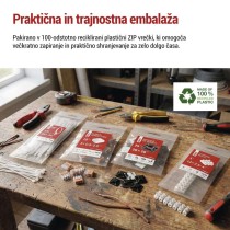 Linijska spojna klema z ročicami 2× 0,2–4 mm2, 10 kos