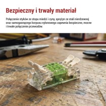 Liniowa złączka z dźwigniami 4× 0,2–4 mm2, 10 szt