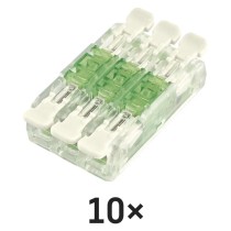 Egyenes karos vezetékösszekötő 6× 0,2–4 mm2, 10 szt