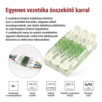 Egyenes karos vezetékösszekötő 6× 0,2–4 mm2, 10 szt