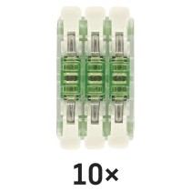Egyenes karos vezetékösszekötő 6× 0,2–4 mm2, 10 szt
