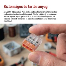 Rugós sorkapocs 3×0,5, 10 szt