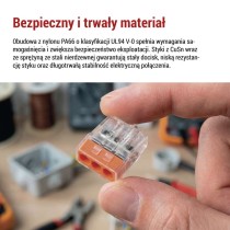 Złączka sprężynowa 3×0,5, 10 szt