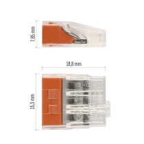 Rugós sorkapocs 3×0,5, 10 szt